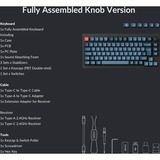 Keychron V1 Max, Gaming-Tastatur schwarz/blaugrau, DE-Layout, Gateron Jupiter Banana, Hot-Swap, RGB