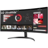 LG 34WR50QK-B, LED-Monitor 86.4 cm (34 Zoll), schwarz, QHD, VA, Curved, HDR10, 100Hz Panel