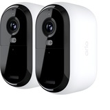 Arlo Essential 2K Outdoor Kamera, Überwachungskamera weiß/schwarz, 2er, Set, WLAN, 4 MP