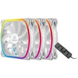 Enermax SquA RGB White 3 Pack 120x120, Gehäuselüfter weiß, inkl. RGB-Steuerbox, 120 mm