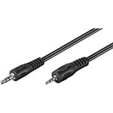 goobay Audiokabel 3,5mm > 2,5mm schwarz, 2 Meter