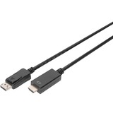 Digitus Adapterkabel DisplayPort > HDMI 4K schwarz, 2 Meter