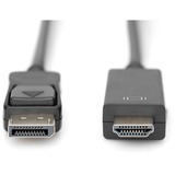 Digitus Adapterkabel DisplayPort > HDMI 4K schwarz, 2 Meter