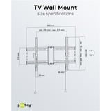 goobay TV-Wandhalterung Pro TILT (L) schwarz, für 94 - 178cm (37" - 70") Fernseher