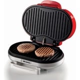 Ariete Hamburger-Grill Party Time, Elektro-Grillplatte rot/weiß, 1.200 Watt, 50's Style