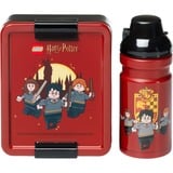 Room Copenhagen LEGO Lunch-Box Set Harry Potter Gryffindor dunkelrot/schwarz, 2-teilig, mit Trinkflasche