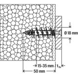 fischer Dämmstoffdübel FID II 50mm weiß, 50 Stück