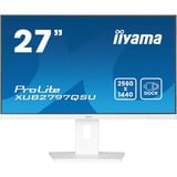 iiyama ProLite XUB2797QSU-W2, LED-Monitor 68.6 cm (27 Zoll), weiß (matt), QHD, IPS, USB-Hub, Adaptive Sync, 100Hz Panel