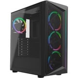 Cooler Master CMP 510  ARGB , Tower-Gehäuse schwarz, Tempered Glass