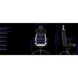 Vertagear PL4800, Gaming-Stuhl schwarz/weiß, ContourMax Lumbar, VertaAir, Hygennx