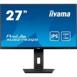 iiyama ProLite XUB2793QS-B6, LED-Monitor 68.5 cm (27 Zoll), schwarz (matt), WQHD, IPS, Ergonomischer, höhenverstellbarer Standfuß, 100Hz Panel