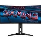 GIGABYTE MO34WQC2, Gaming-Monitor 86.8 cm (34 Zoll), schwarz, WQHD, QD-OLED, Curved, USB-C, 240Hz Panel