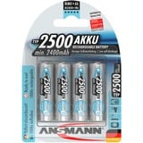 Ansmann maxE 2500mAh NiMh, Akku silber