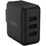 Ansmann USB-Ladegerät Travel Charger TC315 schwarz, 3x USB-A, 15 Watt