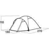 Easy Camp Kuppelzelt Setesdal 2 olivgrün, mit Tunnel-Vorbau, Modell 2025