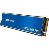 ADATA LEGEND 700 1 TB, SSD blau/gold, PCIe 3.0 x4, NVMe 1.3, M.2 2280