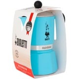 Bialetti Rainbow, Espressomaschine hellblau, 1 Tasse