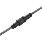 Sharkoon SGK50 Aviator Kabel Black/Grey grau/schwarz, 1,85 Meter, Spiralkabel für SKILLER SGK50 S4