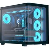 Aerocool P500C-G-BK-v1, Tower-Gehäuse schwarz, Tempered Glass x 3