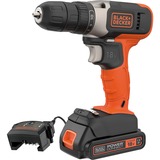 BLACK+DECKER Akku-Bohrschrauber BCD001C1, 18Volt orange/schwarz, Li-Ionen Akku 1,5Ah