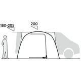 Easy Camp Tunnel-Busvorzelt Reine dunkelgrau/hellgrau, mit Vordach, Modell 2025