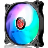 RAIJINTEK EOS 12 RBW ADD -3 120x120x25, Gehäuselüfter schwarz/transparent, 3 Stück, inkl. ARGB-Hub und Fernbedienung