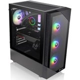 Thermaltake View 200 TG ARGB, Tower-Gehäuse schwarz, Tempered Glass