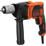 BLACK+DECKER Schlagbohrmaschine BEH850K orange/schwarz, Koffer, 850 Watt