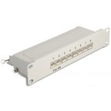 DeLOCK 10" Patchpanel 8 Port Cat.6A grau, 1 HE