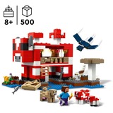 LEGO 21270 Minecraft Das Pilzkuh-Haus, Konstruktionsspielzeug 