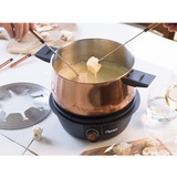 Bestron Fondue Set AFD850CO kupfer/schwarz, 1.500 Watt, Topf 1,5 Liter