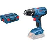 Bosch Akku-Bohrschrauber GSR 18V-21 Professional solo, 18Volt blau/schwarz, ohne Akku und Ladegerät, in L-BOXX