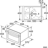 Bosch CMA585GS0 Serie 6, Mikrowelle edelstahl