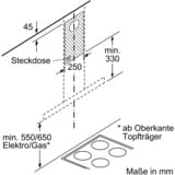 Bosch DWB66BC50 Serie 2, Dunstabzugshaube edelstahl
