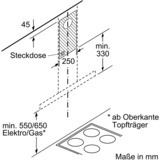 Bosch DWB96BC50 Serie 2, Dunstabzugshaube edelstahl