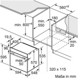 Bosch HBA530BR1 Serie 2, Backofen edelstahl