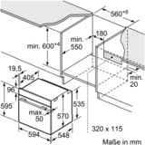 Bosch HBA573BS1 Serie 4, Backofen edelstahl