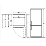 Bosch KGE36AICA Serie 6, Kühl-/Gefrierkombination edelstahl