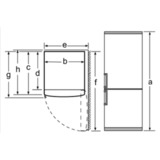 Bosch KGE36AWCA Serie 6, Kühl-/Gefrierkombination weiß