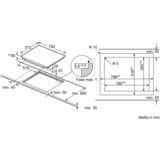 Bosch PXY801DW4E Serie 8, Autarkes Kochfeld schwarz, Home Connect