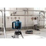 Bosch Rotationslaser GRL 300 HV Professional blau/schwarz, rote Laserlinie und Lotpunkt, mit Halterung WM 4 und Laser-Empfänger LR 1, im Koffer