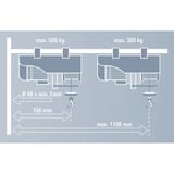 Einhell Schwenkarm GT-SA 1100, Halterung grau, für Seilhebezug