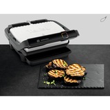 Tefal OptiGrill Elite GC750D, Kontaktgrill silber/schwarz, 2.000 Watt