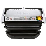 Tefal OptiGrill+ GC712D12, Kontaktgrill silber/schwarz, 2.000 Watt