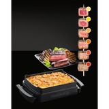 Tefal OptiGrill+ Snacking & Baking GC7148, Kontaktgrill schwarz, 2.000 Watt, mit Backschale