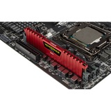 Corsair DIMM 8 GB DDR4-2400  , Arbeitsspeicher rot, CMK8GX4M1A2400C16R, Vengeance LPX, INTEL XMP