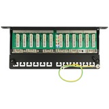 DeLOCK 10"Patchpanel 12P Cat.6A 0,5HE grau