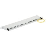 DeLOCK Patchpanel 24P Cat.6 0.5 HE grau