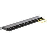 DeLOCK Patchpanel 24P Cat.6 / 0.5 HE schwarz