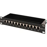 Digitus Patchpanel DN-91612S schwarz, 254 mm (10"), Cat.6